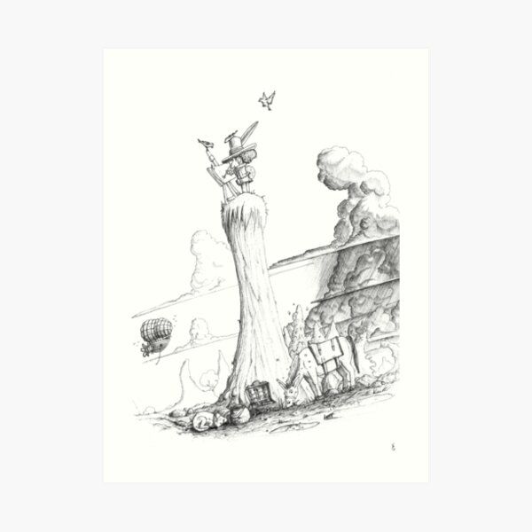 The painter Art Print