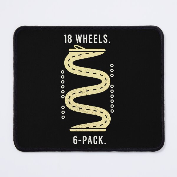 Item preview, 18 Wheels 6 Pack – Funny Trucker Beer Road Life designed and sold by Imaginationbeyond.