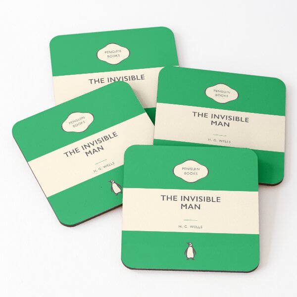 Item preview, The Invisible Man H. G. Wells Penguin Book Cover designed and sold by iconikit.