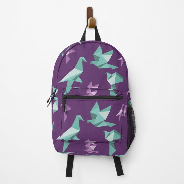 Item preview, Colorful Origami Birds Collection - Teal and Lavender Minimalist Art designed and sold by SKETCHYANDGRAPHIC.