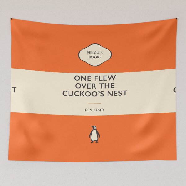 Item preview, One Flew Over the Cuckoo’s Nest Ken Kesey Penguin Book Cover designed and sold by iconikit.