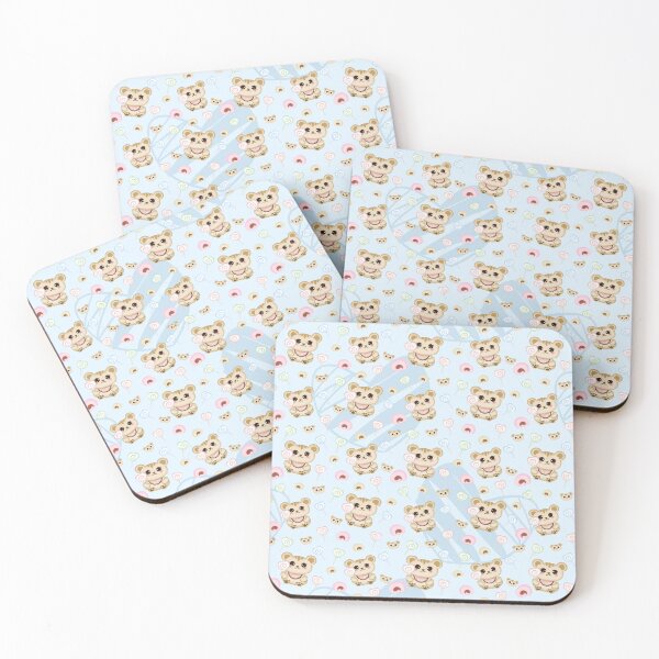 Item preview, Hamster and Marshmallow Blue Pattern | Cute Seamless Hamster Design designed and sold by Preeyanc.