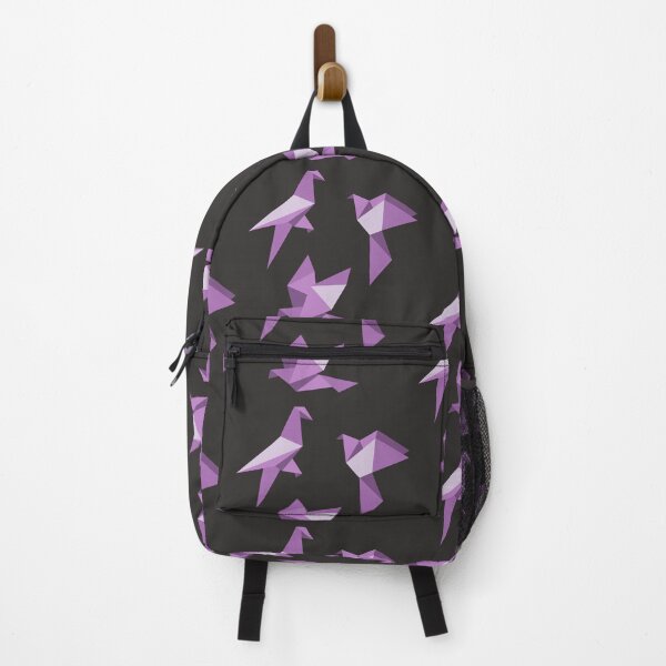 Item preview, Monochromatic Purple Origami Birds Print - Geometric Violet Art. designed and sold by SKETCHYANDGRAPHIC.