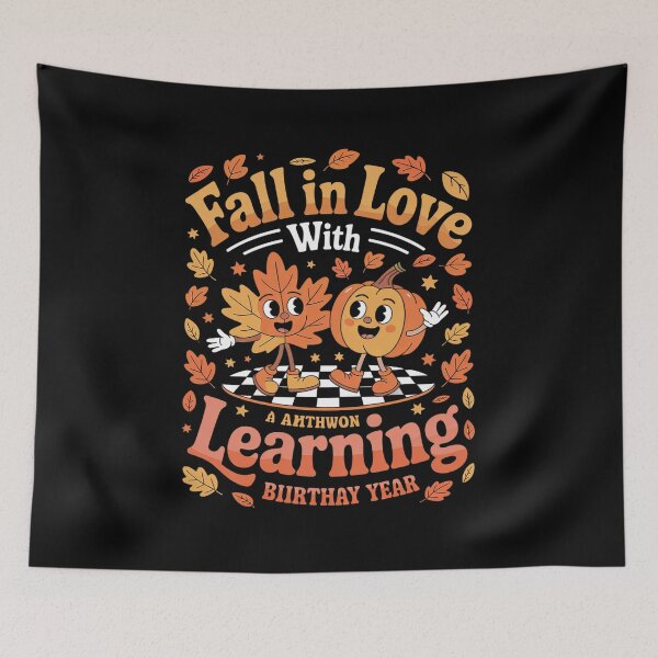 Item preview, Fall In Love With Learning Autumn Pumpkin Teacher 6-Photoroom  designed and sold by HuValverdeArt.