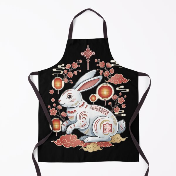 Item preview, Auspicious Cherry Blossom Rabbit designed and sold by ZodiacWonders.