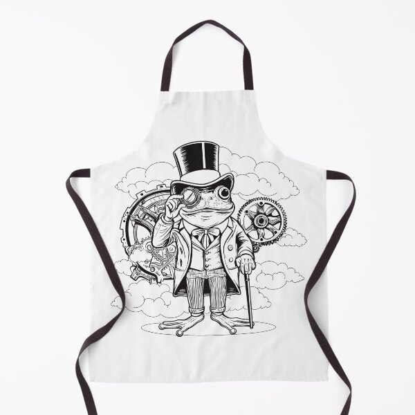 Item preview, Steampunk Frog designed and sold by WildLakePatterns.