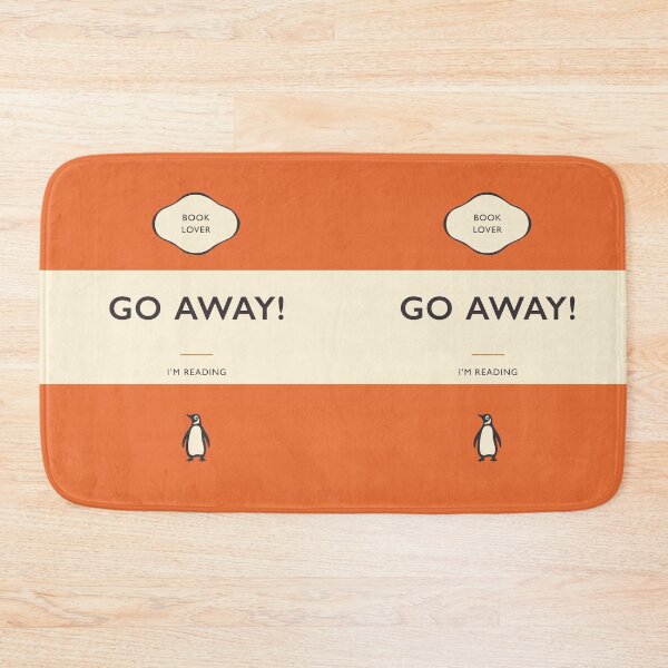 Item preview, Go Away, I'm Reading Penguin Book Cover designed and sold by iconikit.