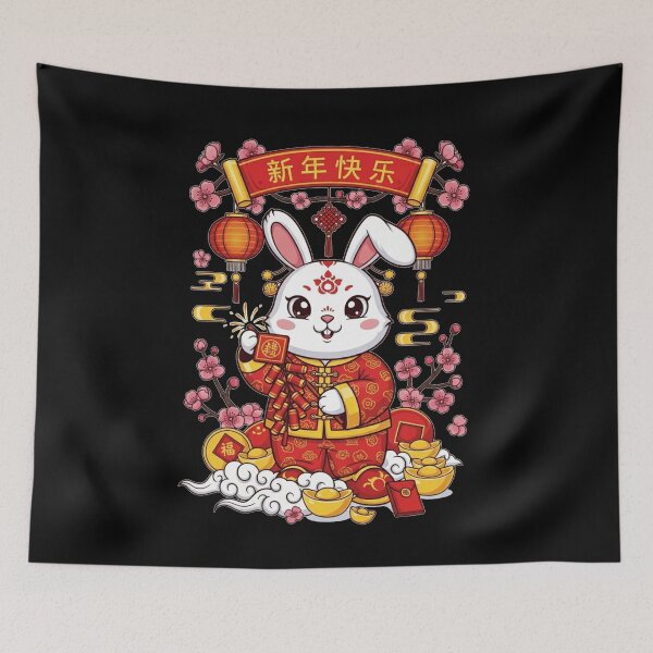 Item preview, Cute Lunar New Year Rabbit designed and sold by ZodiacWonders.