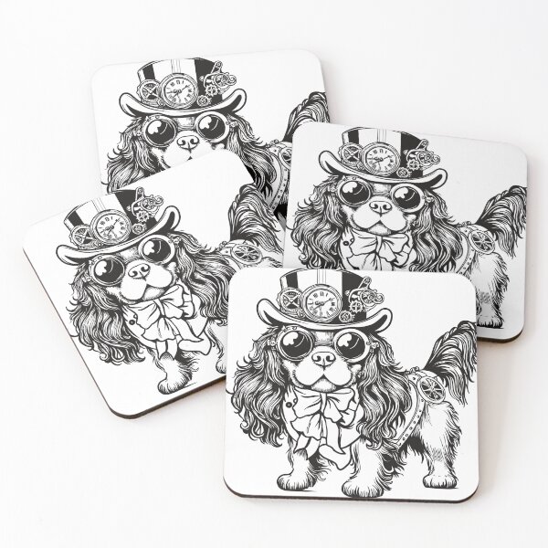 Item preview, Steampunk Spaniel designed and sold by WildLakePatterns.