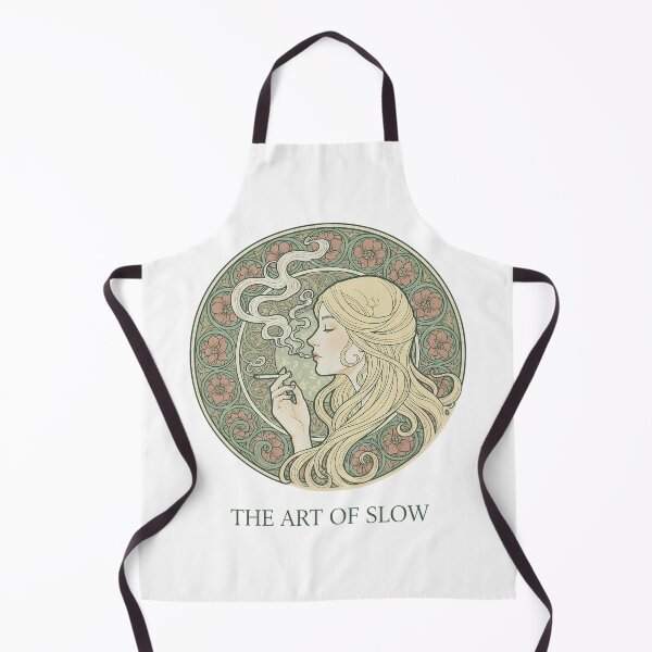 Aperçu de l'œuvre Femme fumant de style Art nouveau - Affiche « L'art de la lenteur ». créée et vendue par Spark2Seduction.