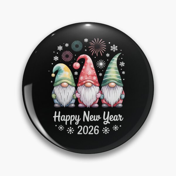 Artikelvorschau, Frohes Neues Jahr 2026, ihr Gnome! entworfen und verkauft von LovelyEvaDesign.