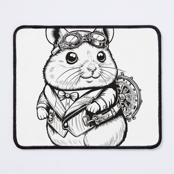 Item preview, Steampunk Hamster designed and sold by WildLakePatterns.