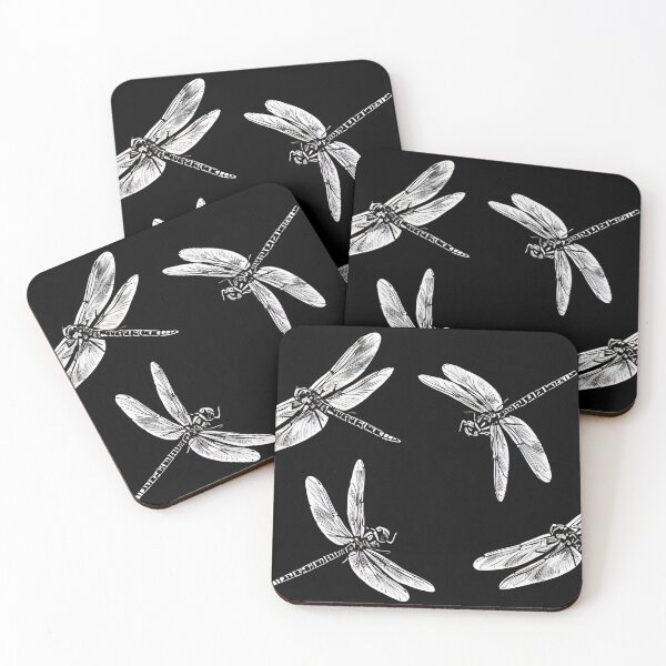 Item preview, Dragonflies in Black and White designed and sold by tomorrowsart.
