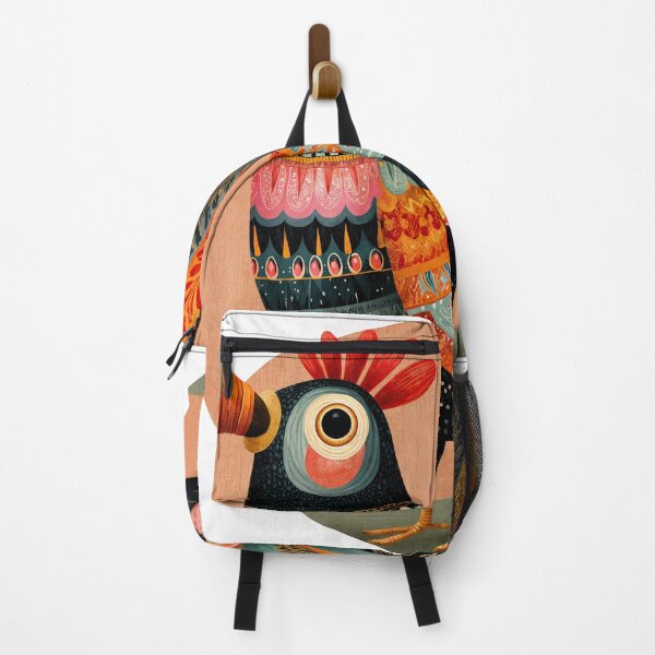Item preview, Trumpet-Billed Whimsy: A Folk Art Bird Bursting with Color designed and sold by ForeverPrintsOK.
