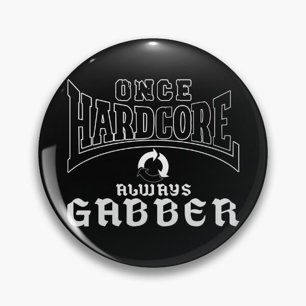 Item preview, Once Hardcore Always Gabber | Retro Rave Techno Music Design designed and sold by DG-ShopLT.