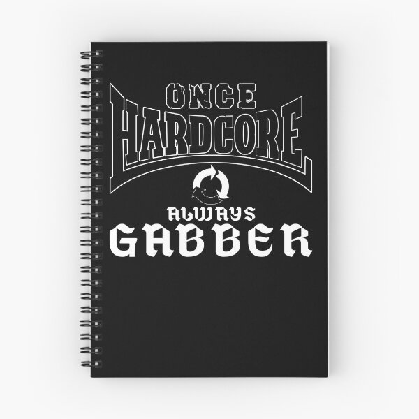 Item preview, Once Hardcore Always Gabber | Retro Rave Techno Music Design designed and sold by DG-ShopLT.