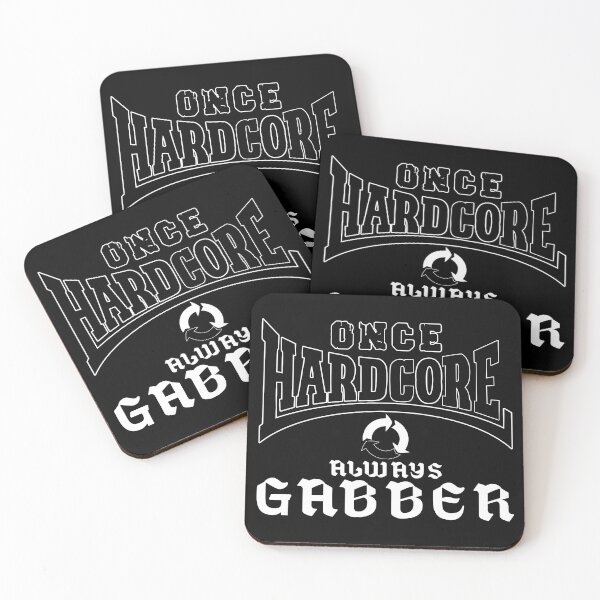 Item preview, Once Hardcore Always Gabber | Retro Rave Techno Music Design designed and sold by DG-ShopLT.
