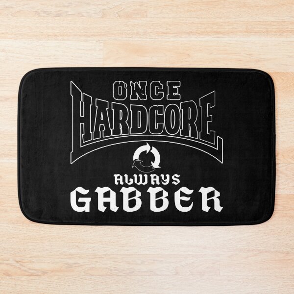 Item preview, Once Hardcore Always Gabber | Retro Rave Techno Music Design designed and sold by DG-ShopLT.