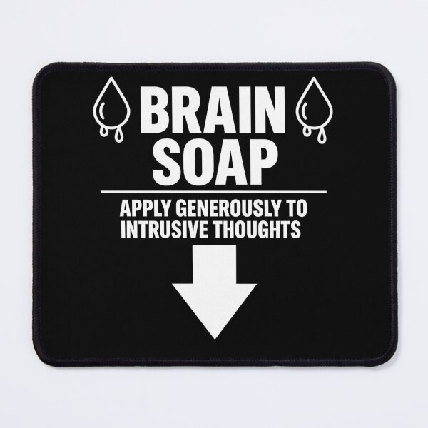 Item preview, BRAIN SOAP – Clean Mind, Dirty Thoughts | Smart Seductive Parody designed and sold by POD DYNASTY | Original Print On Demand T-Shirt Graphics.