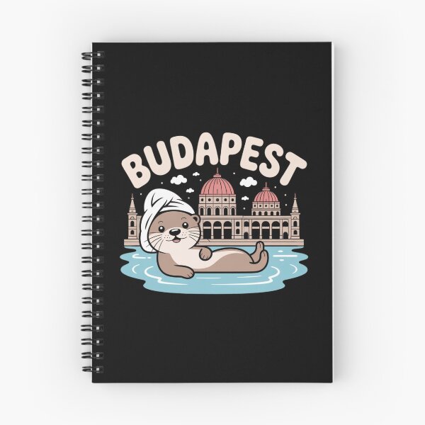 Item preview, Budapest Thermal Bath Otter – Cute Budapest Travel Souvenir designed and sold by Timeless Design.
