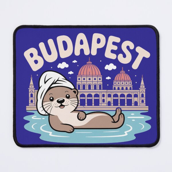 Item preview, Budapest Thermal Bath Otter – Cute Budapest Travel Souvenir designed and sold by Timeless Design.