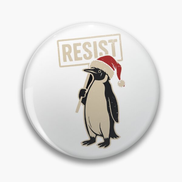 Item preview, Penguin Protest: Resisting Christmas Tariffs designed and sold by Steele-Art.