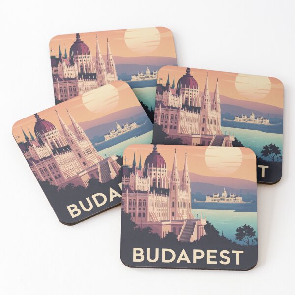 Item preview, Budapest Fisherman’s Bastion – Dreamy Travel Poster Art designed and sold by Timeless Design.