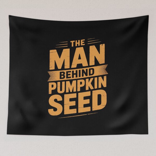 Item preview, The Man Behind The Pumpkin Seed Halloween Pregnancy Men Dad-Photoroom copy designed and sold by HuValverdeArt.