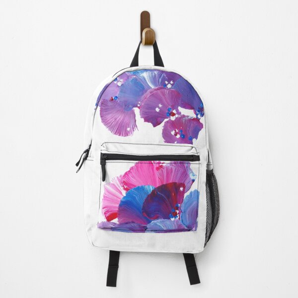 Item preview, Delicate blue, red, white and pastel flowers in gouache designed and sold by Kyvar.