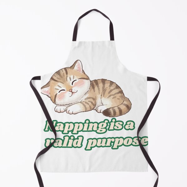 Item preview, Funny Lazy Cat Sticker – “Napping Is a Valid Purpose” – Cute Self-Care Quote / Aesthetic Kawaii Cat Art designed and sold by TeeTantra.