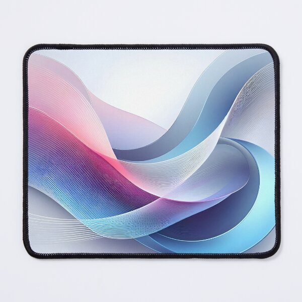 Item preview, Abstract Ribbon Waves Gradient Pastel Illustration designed and sold by PandaTShirtShop.
