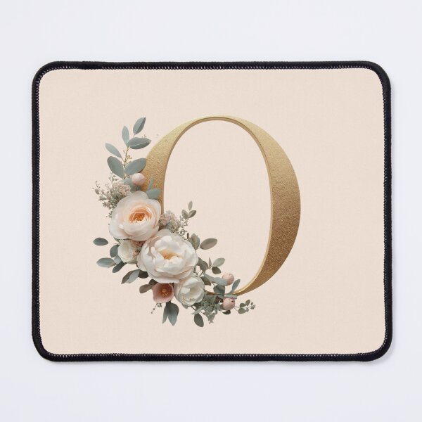 Item preview, Floral Gold Letter O Monogram – Coquette Christian Wall Art, Elegant Blush Rose Initial Print, Faith-Inspired Feminine Gift designed and sold by AmenAlways.