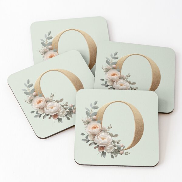 Item preview, Floral Gold Letter O Monogram – Coquette Christian Wall Art, Elegant Blush Rose Initial Print, Faith-Inspired Feminine Gift designed and sold by AmenAlways.