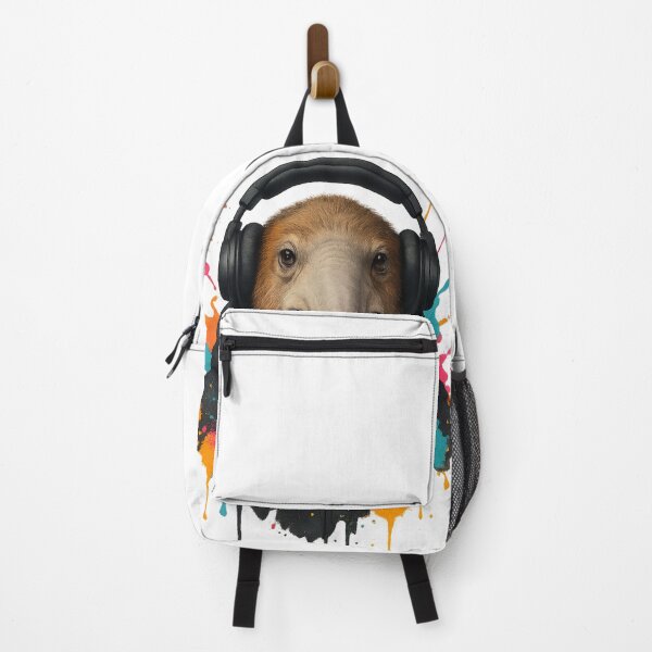 Item preview, Anteater Audio – Anteater with Headphones & Hoodie (Color Splash Street Art) designed and sold by thtCMRAguy.