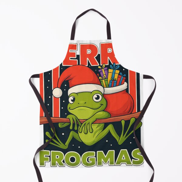 Item preview, Merry Frogmas Funny Christmas Frog Santa Hat Pun designed and sold by haitrieuic96.