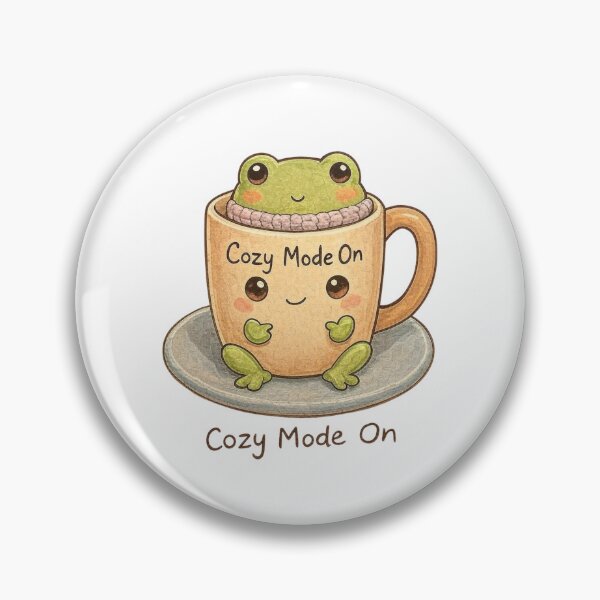 Item preview, Cozy Frog Mode On – Cute Winter Coffee Frog T-Shirt designed and sold by EcoArtTees.