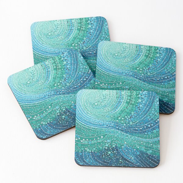 Item preview, Arte de puntos de inspiración aborigen: paisajes marinos abstractos designed and sold by GrinGalore.