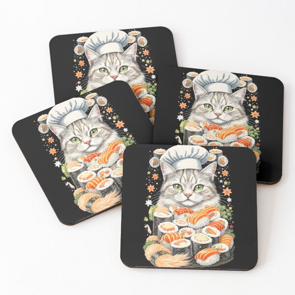 Item preview, Sushi Chef Cat designed and sold by Uglyandcute.