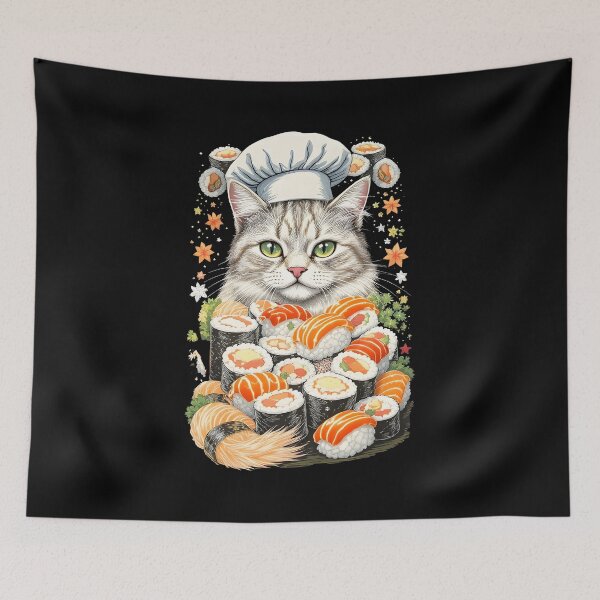 Item preview, Sushi Chef Cat designed and sold by Uglyandcute.