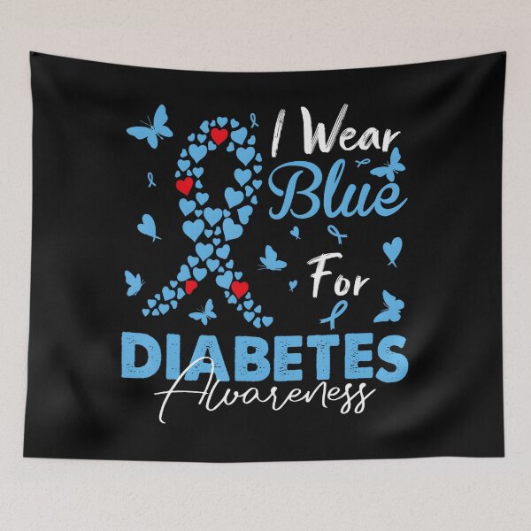 Item preview, I Wear Blue For Diabetes Awareness T1D T2D Diabetic Diabetes designed and sold by MatthewConer.