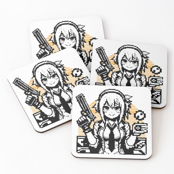 Item preview, Retro Pixel Gamer Girl with Light Gun and Console. designed and sold by The-T-In-Retro.
