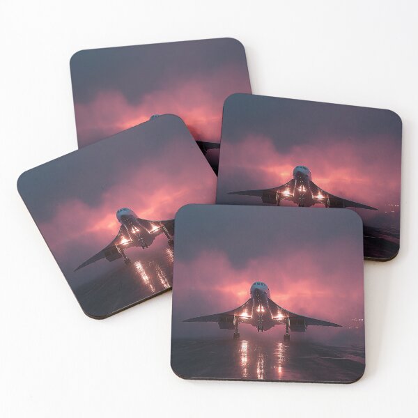 Item preview, Graceful Concorde Taking Off at Dusk at Zurich designed and sold by Skyframe Aviation.