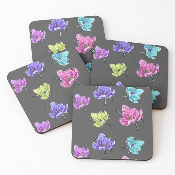 Item preview, Hand-Drawn Colorful Crocus Bouquet - Spring Flowers Illustration designed and sold by SKETCHYANDGRAPHIC.