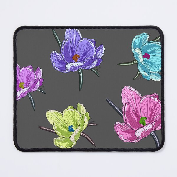 Item preview, Hand-Drawn Colorful Crocus Bouquet - Spring Flowers Illustration designed and sold by SKETCHYANDGRAPHIC.