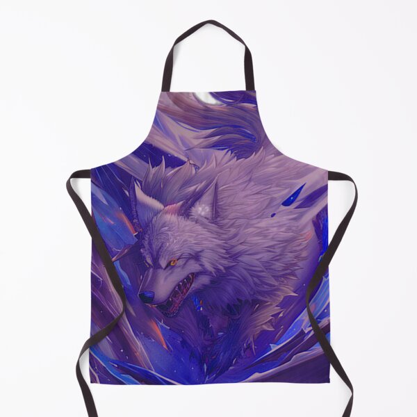 Item preview, Frostfang – The Wolf of Ice and Shadows designed and sold by Dark Fantasy Art | Anime.