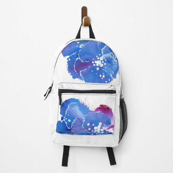 Item preview, Delicate blue, red, white and pastel flowers in gouache designed and sold by Kyvar.