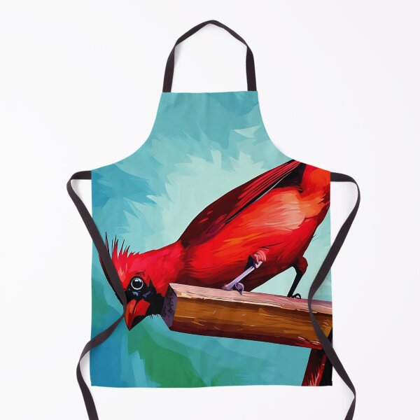 Item preview, Red Cardinal on the Birdhouse designed and sold by tomorrowsart.