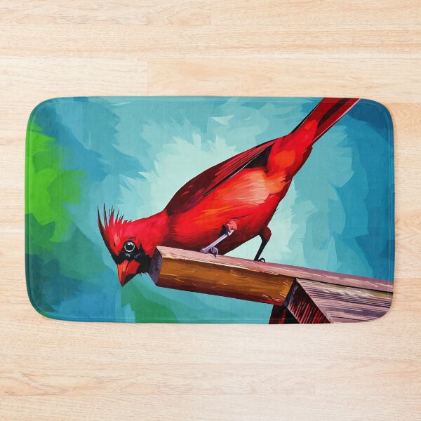 Item preview, Red Cardinal on the Birdhouse designed and sold by tomorrowsart.