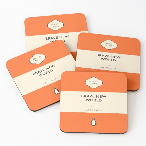 Item preview, Brave New World Aldous Huxley Penguin Book Cover designed and sold by iconikit.