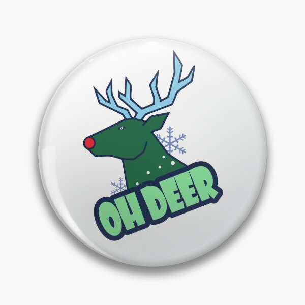 Item preview, OH DEER Holiday Winter Snowflake designed and sold by HarmonyCreation.